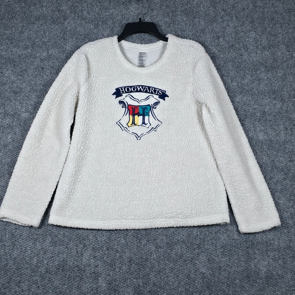 Harry Potter Hogwarts Faux Fur Fleece Sleepwear Top Kids Size M 8-10‎